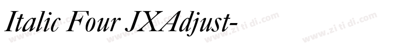 Italic Four JXAdjust字体转换